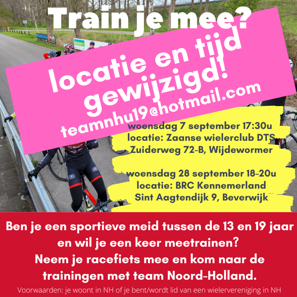 Gezamenlijke trainingen september 2022